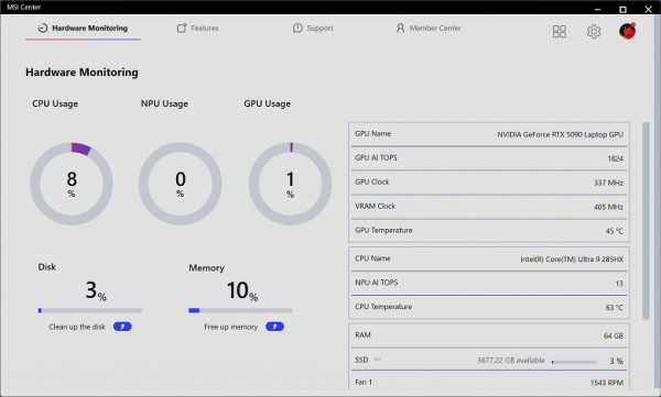 Обзор игрового ноутбука MSI Titan 18 HX AI A2XWJG-076RU с Intel Core Ultra 9 и Nvidia GeForce RTX 5090 Laptop