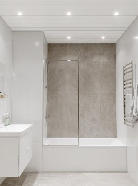 Как сделать реечный потолок — нестан­дартную альтерна­тиву натяжному