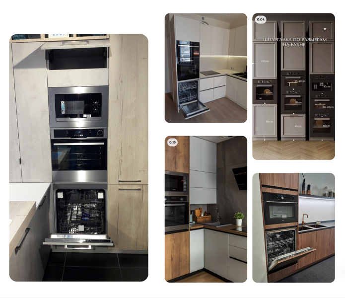 Как спланировать кухню, чтобы не было ощущения захлам­ленности