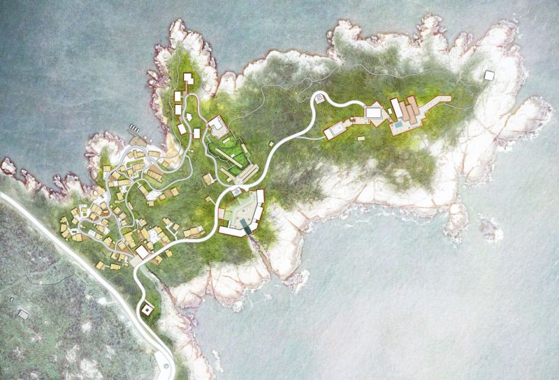 Отель-маяк на острове Хуанлун в городе Чжоушань, Китай