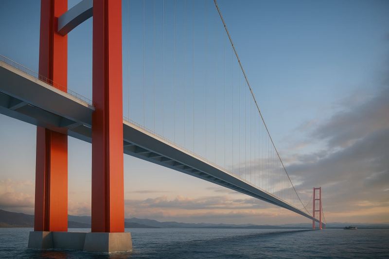 В Италии построят самый длинный подвесной мост в мире