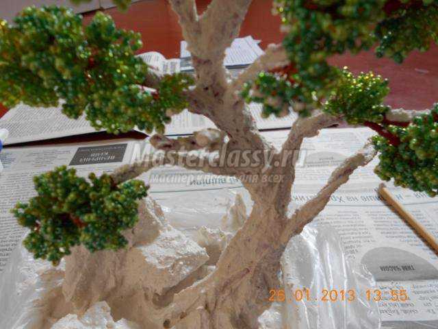 бисероплетение деревьев. Бонсай