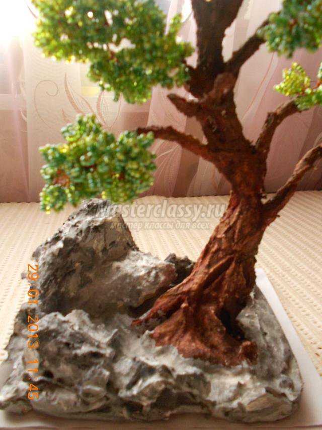 бисероплетение деревьев. Бонсай