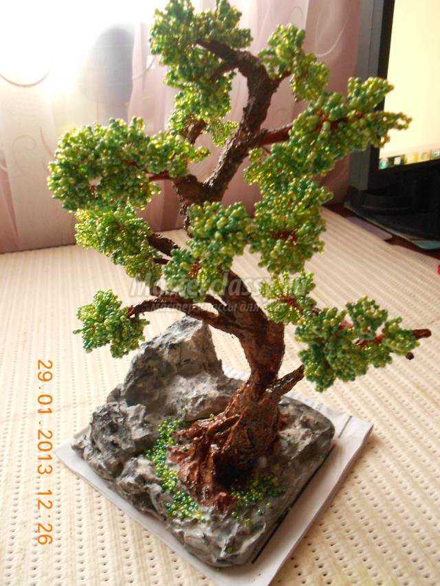 бисероплетение деревьев. Бонсай